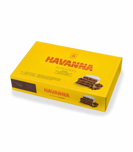 Havanna Alfajor Mixed Chocolate and Dulce de Leche – Box 12 Alfajores