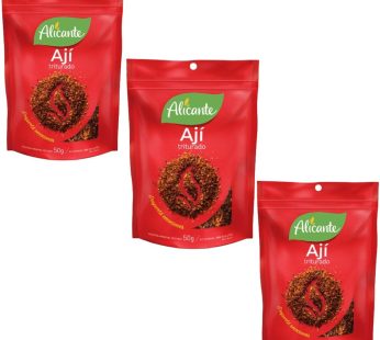 Alicante Ají Triturado Ground Chilli Spice – 50 g / 0.88 oz (pack of 3)