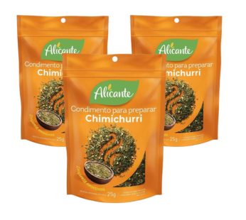 Alicante Condimento Para Preparar Chimichurri Mixed Spices Garlic, Parsley, Oregano, White Pepper & Chilli – 50 g / 1.76 oz (pack of 3)