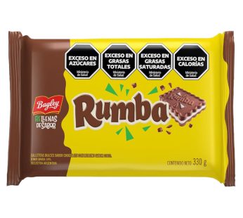 Rumba Sandwich Cookies with Chocolate and Coconut Cream Original Flavor – 330 g / 11.64 oz – 3 ct