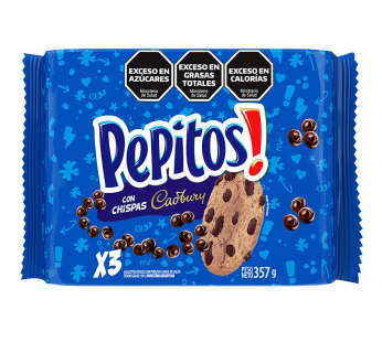 Pepitos Chocolate Chip Cookies (357g Pack: 3 x 119g Units)